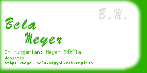 bela meyer business card